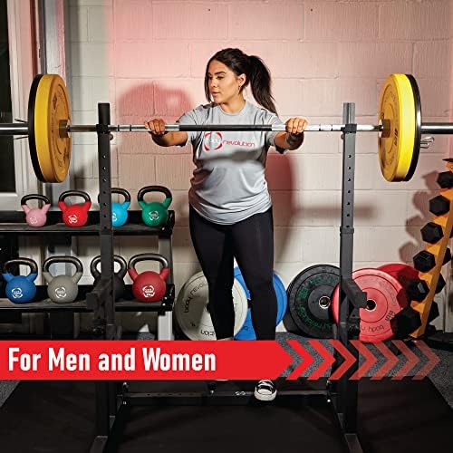 Body Revolution Olympic Barbell Bar - Olympic Weight Lifting Bar for 2 Inch Weights Plates - Commercial Barbell for Bench Press, Squats, Curls, Deadlift and Powerlifting - Spring Collars