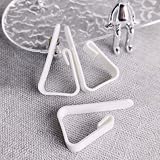 Tablecloth Clamps – 12 Pcs Transparent Spring Clips for Securing Table Covers, White Small