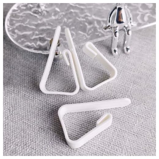 Tablecloth Clamps – 12 Pcs Transparent Spring Clips for Securing Table Covers, White Small