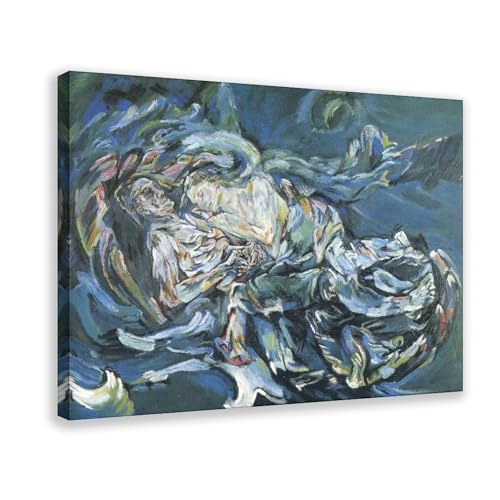 Toile Oskar Kokoschka The Bride of the Wind | Décoration murale salon bureau 61x91cm