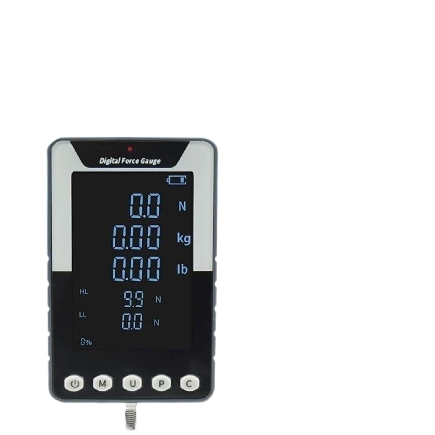 DF-50N;5KG;11LB Digital Force Gauge Portable Pull Push Force Gauge Measuring Instrument Dynamometer with Computer for Load Cell