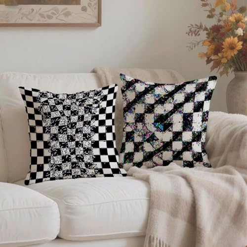 Housse de coussin 60x60cm imperméable double face avec fermeture éclair