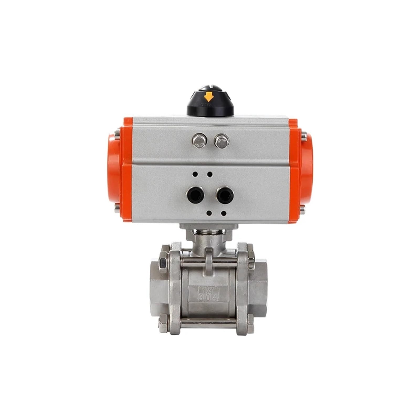 Cxfcihft Dn40 Three Piece Pneumatic Ball Valve With Double/Single Acting Cylinder(Double Acting)