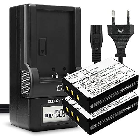 subtel 2X Kamera Ersatzakku NP-85 für FujiFilm Fuji FinePix F305 S1 SL1000 SL240 SL260 SL280 SL305, Ersatz Akku 1600mAh + Ladegerät Kameraakku Akkuladegerät Auflader Cover