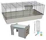 Das ultimative Starter Geschenk-Set für alle Kaninchen und Meerschweinchen! Artgerechte Größe mit einer Länge von 119 cm. Drahtabstand: 20 mm