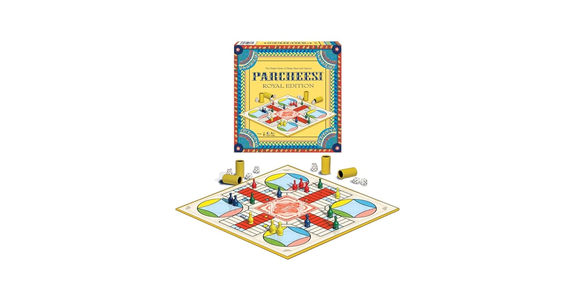 パチーシ：ロイヤルエディション Parcheesi： Edition ボードゲーム 6g7v4d0 81s7xJXg0iL._UF894,1000_QL80_.jpg
