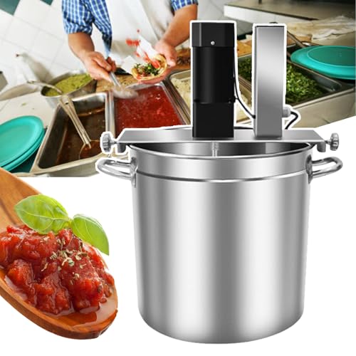 Mezcladora Eléctrica Industrial para Mermeladas/Salsas/Rellenos (20L/25L/40L/60L) - Olla Automática con Raspador de Fondo, Compatibilidad Multi-Calefacción + Control Velocidad Ajustable,40L
