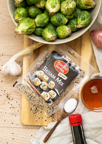 Bamboo Garden - Sushi Sesam Mix , Ideal für die Zubereitung von Sushi aller Art , Hervorragend auch als Topping zahlreicher Gerichte, im Müsli oder Porridge , 1 x 50 g