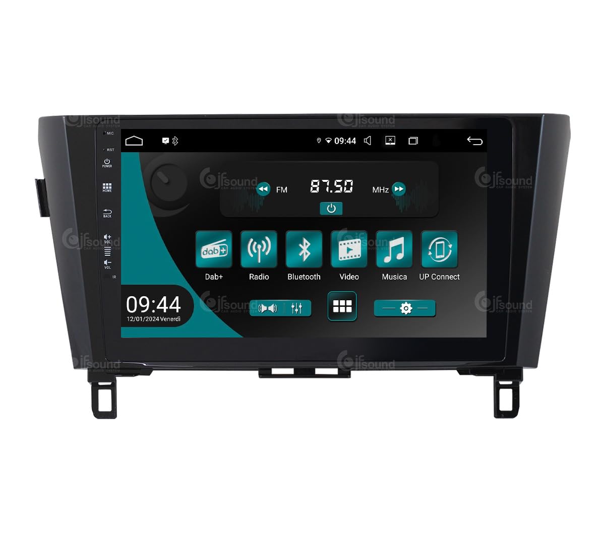 Radio de Coche Android JF-031NX-UP-1 Compatible con Nissan Qashqai J11 2014-2020 | CarPlay & Android Auto | Dab+ |10 Pulgadas HD | Fabricado en Italia