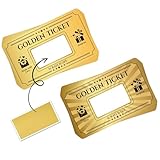 INKNOTE 120 PCS Golden Ticket Custom Scratch Off Cards 2 Styles DIY Coupon Cards Surprise Gift certificates for Birthday Concert Wedding Movie Small Business Vouchers Raffle Coupons 3.54 x 2inch