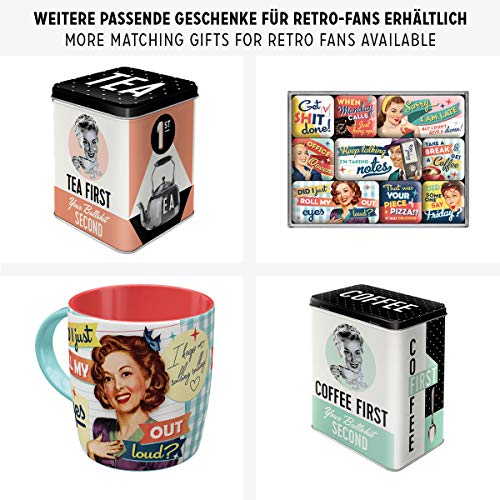 Nostalgic-Art 31104 Say it 50’s – Espresso Yourself | Retro Aromadose| Blech-Dose | Kaffee-Dose | Aromadeckel | Metall - 5