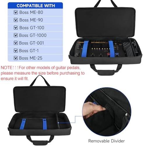 【美品】BOSS GT-100 BEHRINGER AB200 ケース付き Carrying Bag Compatible With Boss Me-90/Gt-1000/Gx-100/Me-80