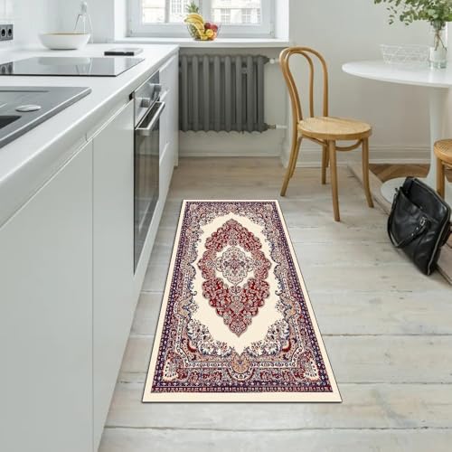 Alfombra pasillo vintage transitable para proteger el suelo de la cocina 5