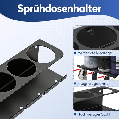 Support pour aérosol avec installation facile et matériel inclus x2 - 4