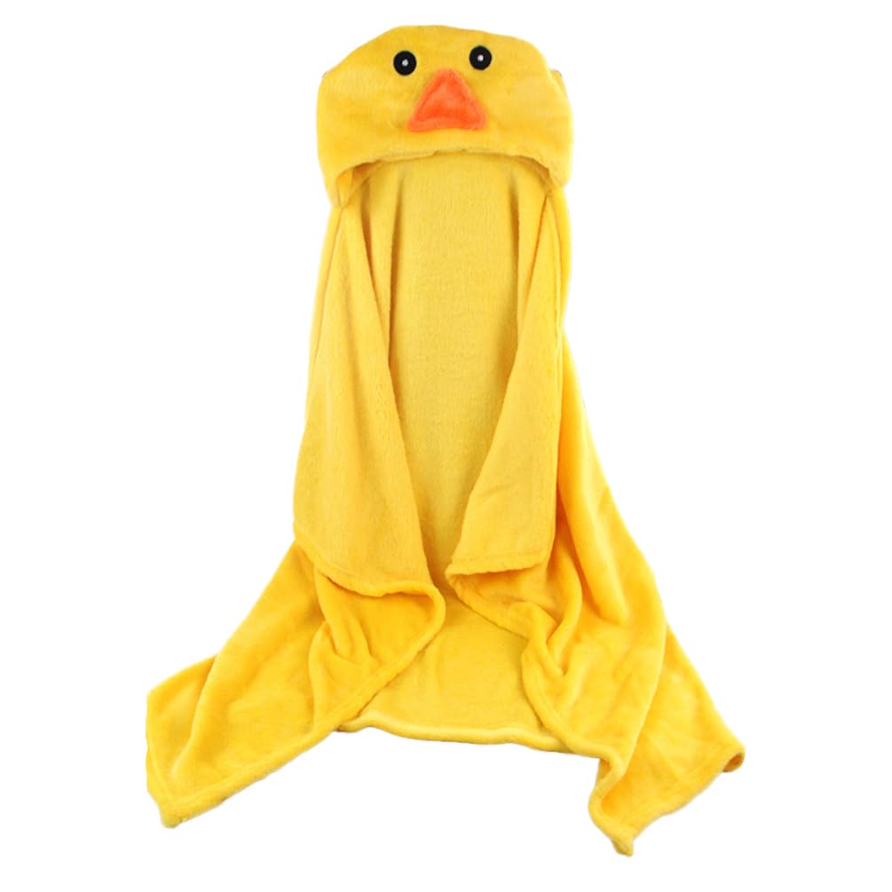 Baby Bath Hooded Towels Kid Soft Cozy Flannel Blanket Wearable Toddler Cloak Bath Robe