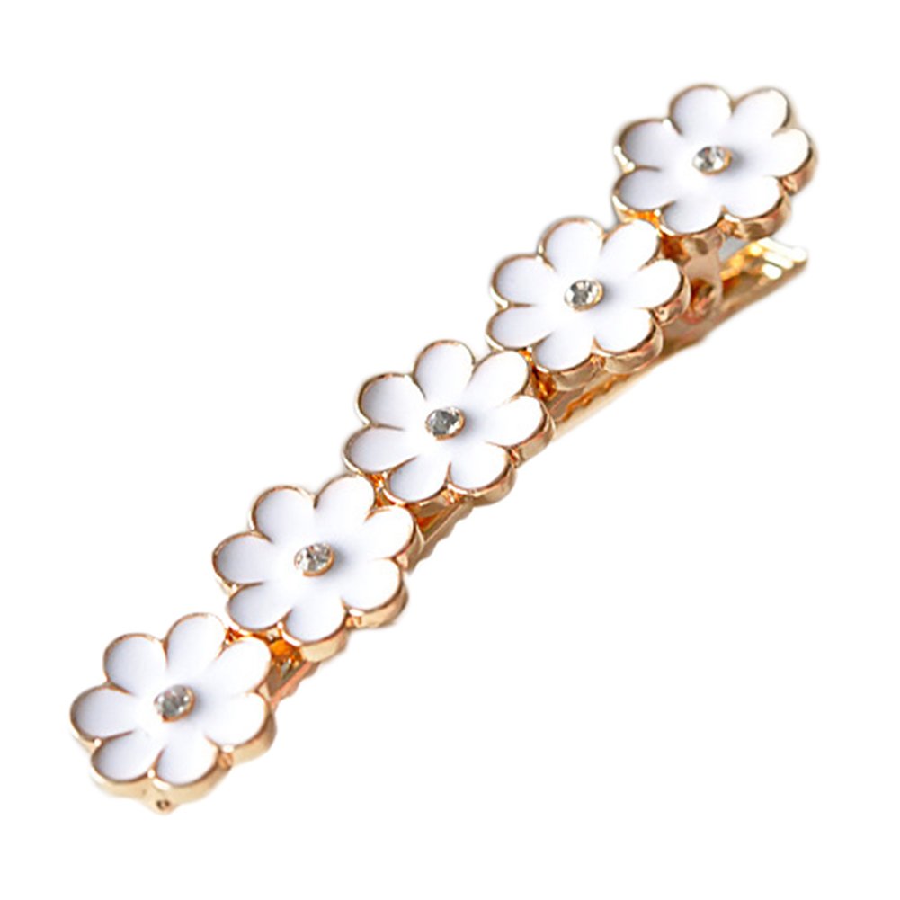 Da.Wa Alloy Flower Hairpin Hair Clips Side Clip Girl Headwear Lady Hairwrap Hair Accessories Golden