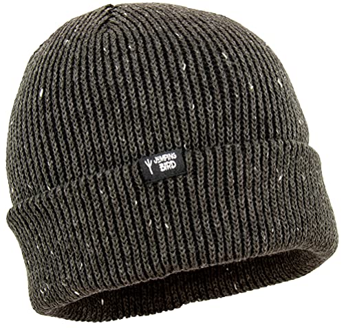 Jumping Bird Bonnet de Chapeau d’Hiver pour Homme & Femme • Bonnet Tricoté en Taille Unique • Gris Cover