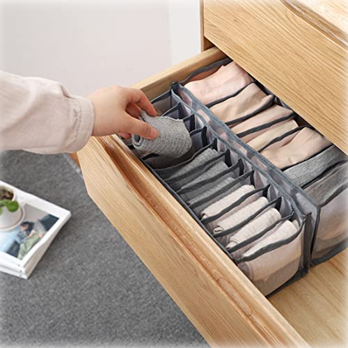 Yzyanzi Wardrobe Clothes Organizer, Clothes Drawer Organizers Dividers For Folded Clothes Clothing Drawers Jeans Pants Underwear Skirts T-Shirts (A.1 Pack -Socks (1 X Socks Grid-11 )) #TOP2