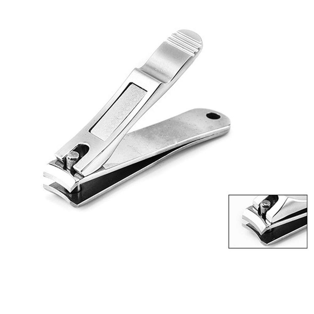 Nagelknipser, Nagelknipser for Erwachsene/Nagelknipser aus Edelstahl, Schwarz, 7,5 cm, Nagelknipser aus Edelstahl