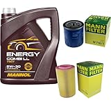 Filtro de aire original Mann 5L MANNOL 5W-30 Combi LL+MANN-FILTER Peugeot Boxer Bus 230P 2.0i