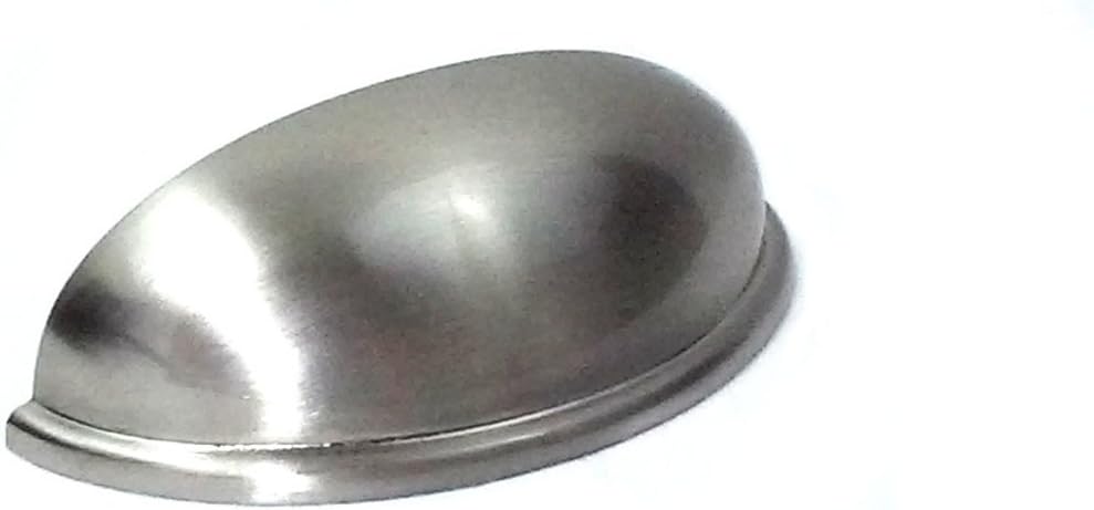 Brushed Satin Nickel Cabinet Hardware - Bathroom Vanity - Bedroom Vanity - Kitchen - Bin Cup Drawer Handle Pulls - 3 inch Center to Center Holes - 20 Pack