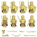 HQSGDMN Mini-Figuren Adventskalender-Sammlung Figur 8-teiliges Set Serie Custom Collectible Minifigur Kompatibel mit Lego Der Herr der Ringe Elf Guardian Warrior Series-Toy Supplies