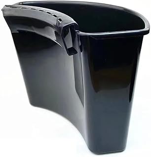 Cubo de plástico universal para lavado de coche, cesta de almacenamiento externa (color: negro)