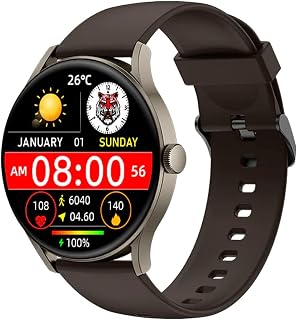 Relógio Smartwatch Imiki Tg1 Tela 1.34 pol. Monitoramento Fitness Notificações Inteligentes Design Elegante Bateria de Longa Duração Resistente à Água, Compatível com Android e iOS - no Brasil