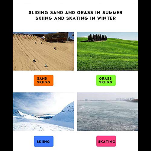 image for DaPlug Snow Sled - Downhill Sleds - Durable PP Plastic -Humanized Desi