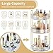 Imagen de MOKANI Organizador de maquillaje giratorio de 360 grados para tocador