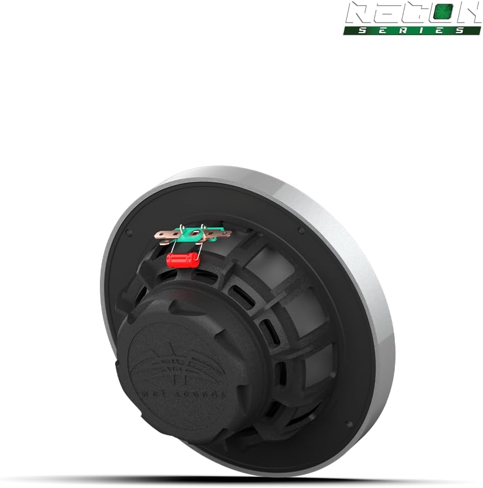 Wet Sounds | Recon 6-S | High Output Component Style 6.5" Marine Coaxial Speakers with Silver Grille