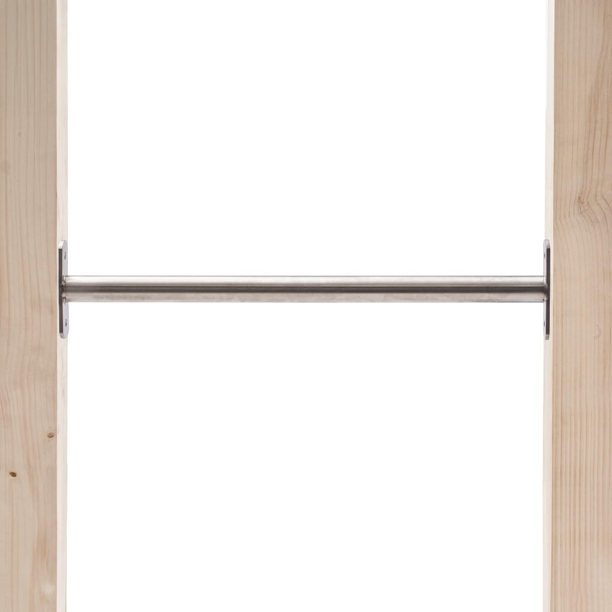 TRIBECCO® Barre de traction barre de gymnastique barre de gymnastique barre métallique (acier inoxydable, 115 cm)