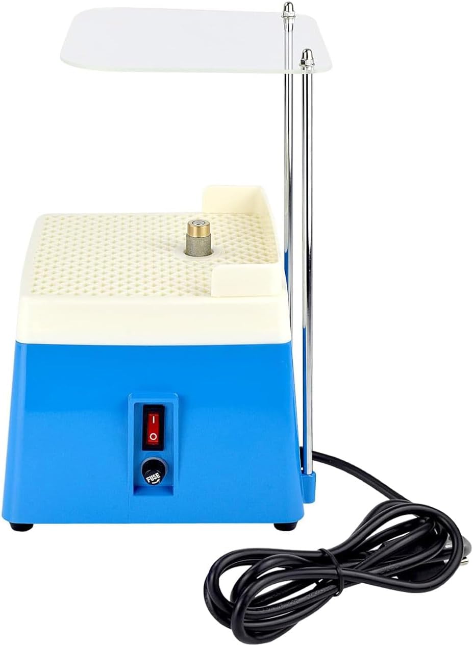 Stained Glass Grinder, 110V 4200RPM Portable Stained Glass Grinder Tool DIY Art Crafts Grinding Machine Kit with 1” & 5/8” Grinding Bits, Acrylic Splash Baffle