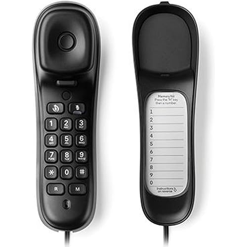 Motorola Ct50 Black Teléfono Fijo Góndola Con Indicador Visual De Llamada Y 10 Teclas De Memory