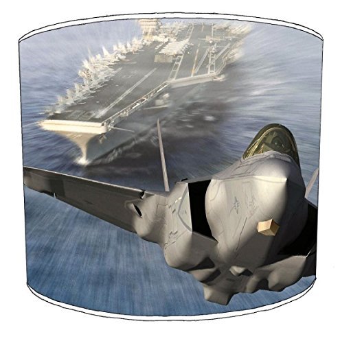 F-35 Lightning II Fighter Jet Aircraft Aircraft Carrier Lampshade for A Ceiling Light in 3 Sizes - Free Personalisation