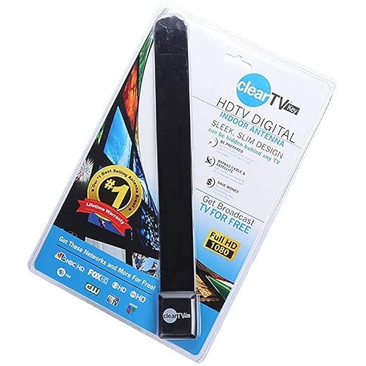 Clear TV Key Clear TV Digital Indoor Antenna HD TV Free TV Digital Receive Satellite TV Indoor Antenna Ditch Cable As Seen on TV