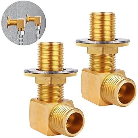 APPASO Commercial Faucet Installation Kit (2 pcs ), Upgraded All Brass Removable Installation kit for Wall Mount Commercial Faucet Prep & Utility Sink Cover