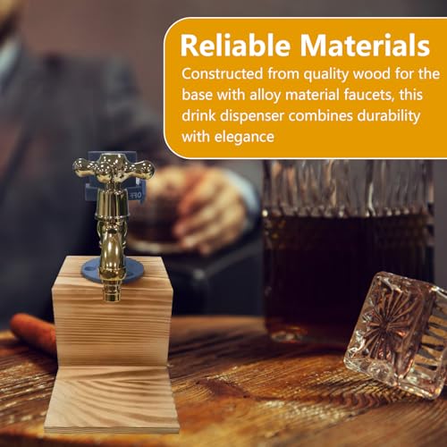 Cadeaux whisky pour mari distributeur de boisson original en bois