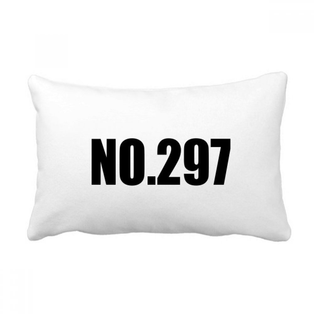 Coussin lombaire No.297 Chanceux Numéro oreiller décoratif canapé 16x24 pouces multicolor
