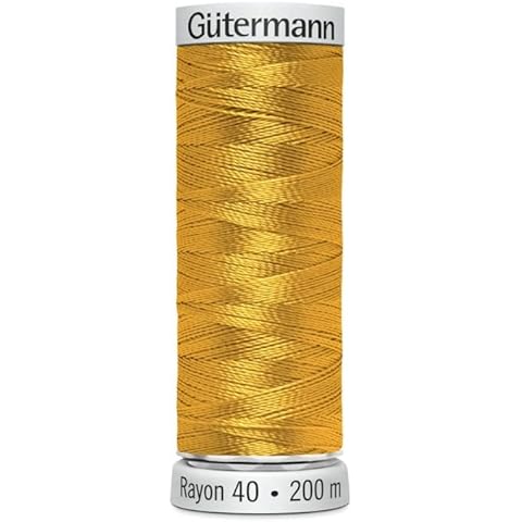 Gutermann No 40 Gold Rayon Embroidery Thread Cover