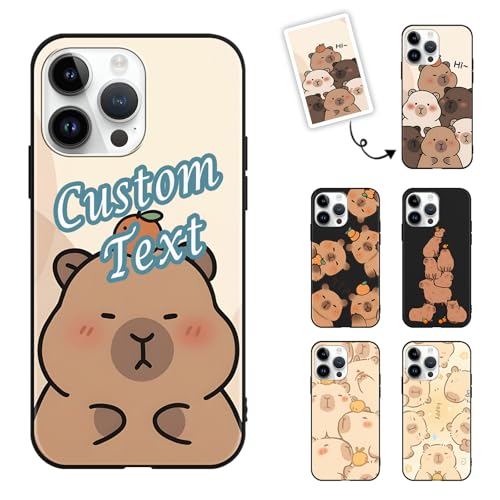 Personalizzata Custodia per Huawei P8 Lite/P9 Lite (2017) 5.2'', Cover Anime Cute Mini Capybara Cartoon Motivo Custom Il Tuo Nome DIY Case Antiurto Personalizzato Foto Testo Personalizzabili