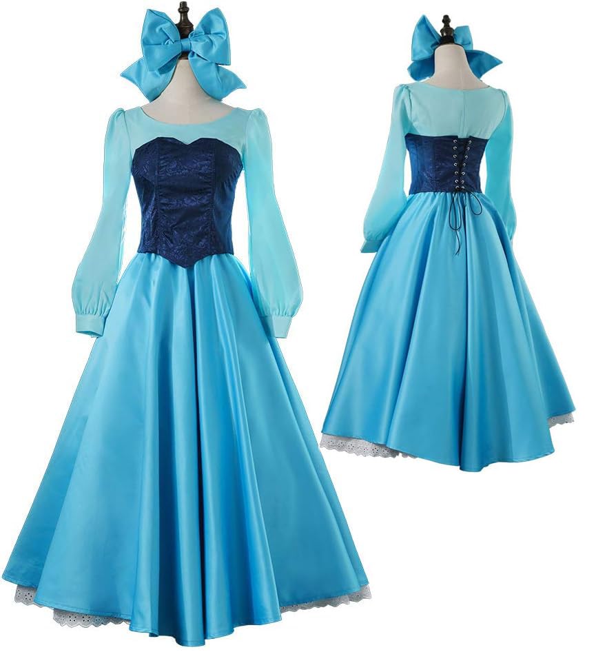 人魚アリエル　コスプレフルセット　ウィッグつき コスプレ ウィッグ 人魚姫 アリエル コスチューム 小物 イベント