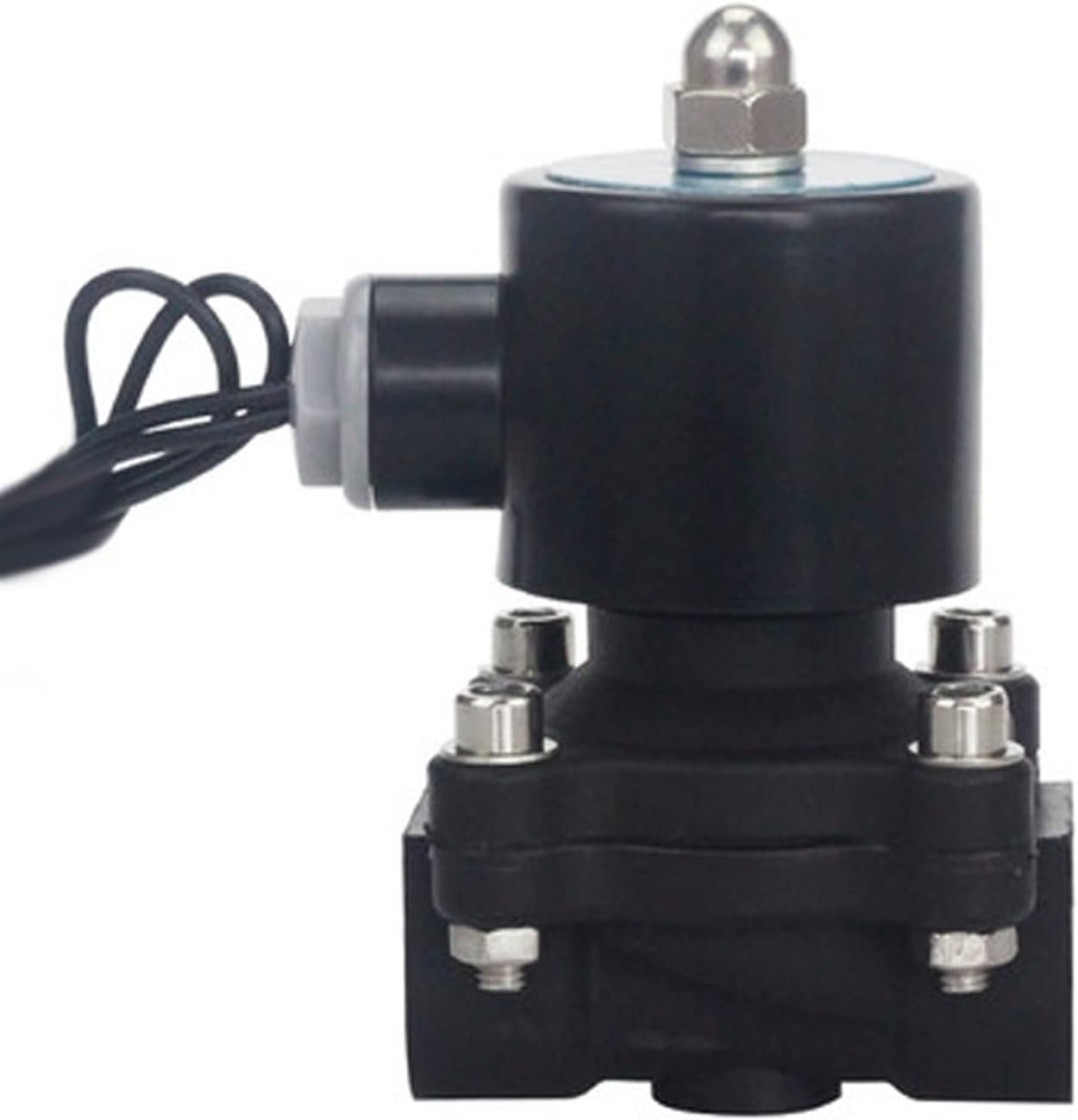 AC220V プラスチック電気電磁弁 DN15 DN20 DN25 DN32 DN40 DN50 N/C 水油空気 DC12V/24