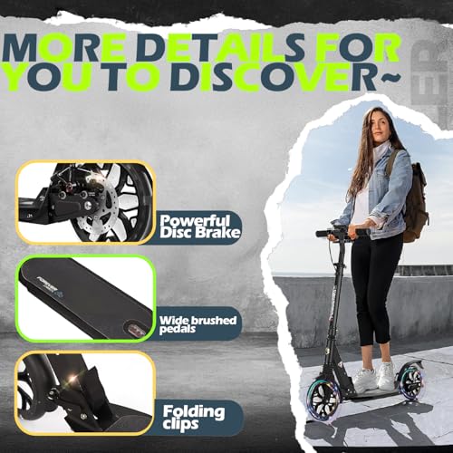 GLDDFDG Commuter Folding Kick Scooter