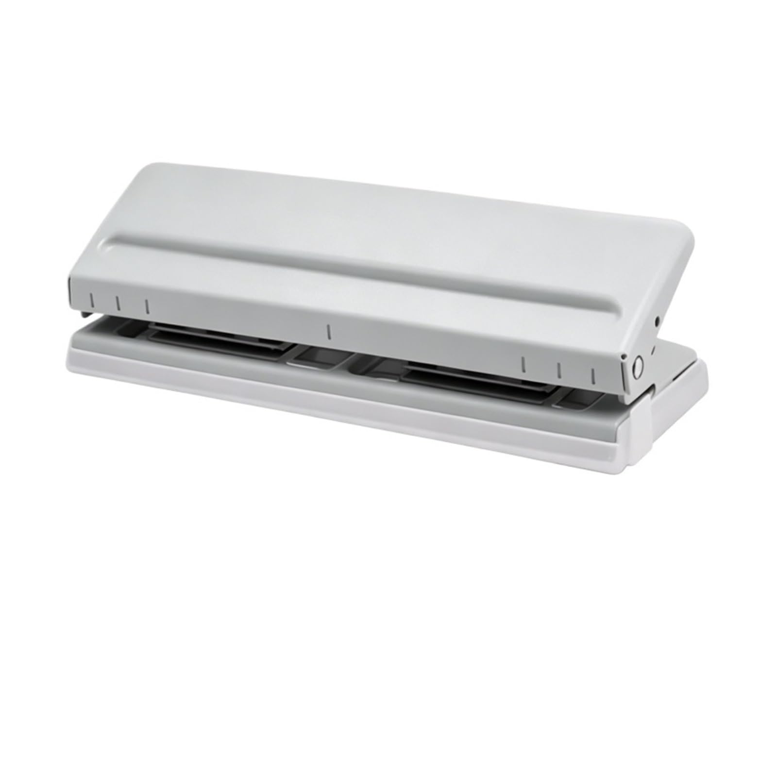 Perforatrice a 6 fori Perforatore di carta regolabile a 6 fori | Perforatrice manuale portatile for quaderno ad anelli A5 A6 A7(Grey)