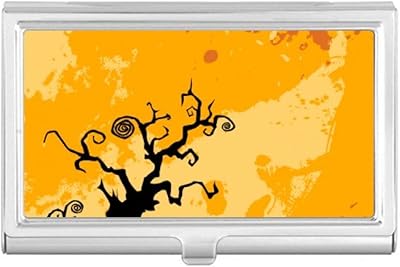 Tree Ghost Fear Halloween Corpse Business Card Holder Case Pocket Box Wallet