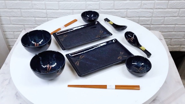 Amazon.com: Ebros Gift Japanese Mino Ware Tombo Dragonfly Blue