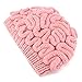 Creative Hand Made Knitted Brain Hat Unique Thinking Cap Winter Beanies for Men Women