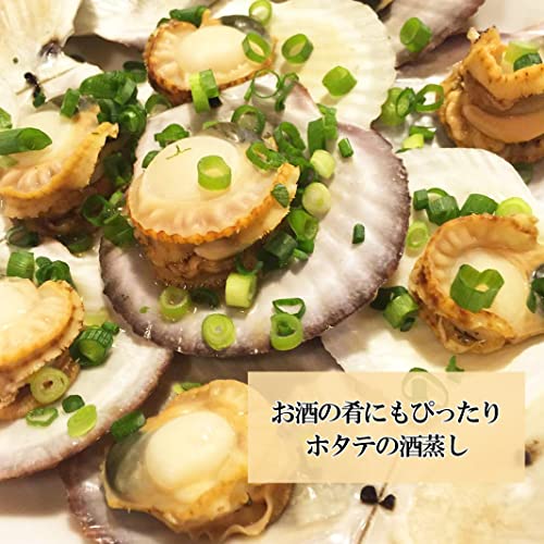 BAYU STORE 北海道産 ホタテ 殻付き 片貝ホタテ 1袋10枚入 安全確認認証済 の商品画像 7