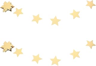 反射星紙ガーランド 5点星 4m 2本セット 結婚式 誕生日 ホリデー パーティー装飾 吊り下げ可能 壁飾り 多用途装飾